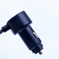Remplacement pour Starlink Mini cordon d'alimentation allume-cigare mâle à DC chargeur de voiture avec double USB PD charge rapide