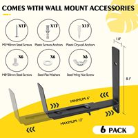 Supports de jardinière réglables pour balustrade de jardin, durables, écologiques, en métal thermolaqué - Sans perçage
