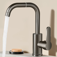 Robinet de lavabo en acier inoxydable à prix abordable, robinet de lavabo rotatif à 360 degrés, robinet de salle de bain