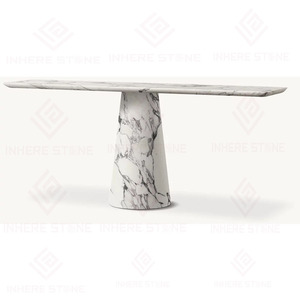 Table <span class=keywords><strong>de</strong></span> console moderne pour hall d'<span class=keywords><strong>entrée</strong></span> et salon, en marbre <span class=keywords><strong>de</strong></span> pierre naturelle, avec pieds coniques - Product Image 4