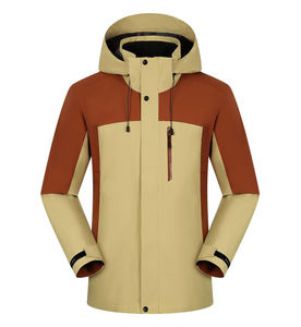 Chaqueta Cortavientos Impermeable de Talla Grande con Estampado, Chaqueta de Invierno Ligera y Plegable con Cierre, Diseño Compacto para Senderismo - Product Image 5