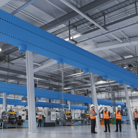 Conduit d'air en tissu flexible en polyester pour système de ventilation CVC, style design industriel, économe en énergie, garantie 1 an, pour hôpitaux