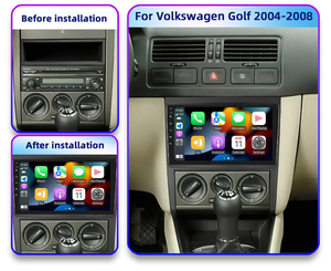 วิทยุติดรถยนต์ระบบไร้สาย Carplay GPS นำทาง Android Auto ขนาด 9 นิ้ว สำหรับรถยนต์ Volkswagen Golf <span class=keywords><strong>Mk</strong></span> 4 IV <span class=keywords><strong>Jetta</strong></span> ปี 2004-2008 พร้อมระบบมัลติมีเดียและวิดีโอ - Product Image 3