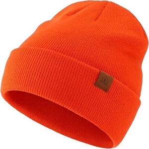 หมวกบีนนี่ไหมพรมถักลายพิมพ์โลโก้ตามสั่ง ขายส่ง น่ารัก ใส่ได้ทั้งชายหญิง สำหรับฤดูหนาว ทำจากอะคริลิก 100% อุ่นสบาย ขอบยางยืด เหมาะสำหรับใช้งานกลางแจ้ง - Product Image 1