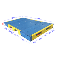 Palette en plastique PP/HDPE réutilisable de haute qualité pour les produits en conserve, entrepôt frigorifique