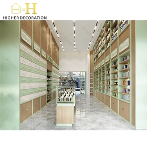 Inneneinrichtung für Apotheken, Verkaufstheke für Apotheken, Apothekenmöbel aus Holz, Vitrine für Apotheken - Product Image 2