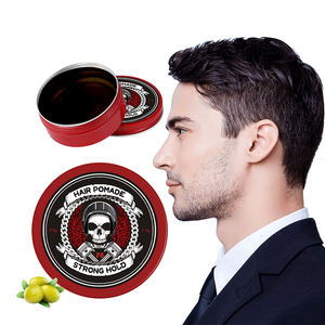 Logo personnalisé produits <span class=keywords><strong>de</strong></span> coiffure cire pour cheveux cire pour hommes cire <span class=keywords><strong>de</strong></span> coiffage non rigide pommade à base d'<span class=keywords><strong>eau</strong></span> - Product Image 1