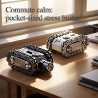 Jouet anti-stress rotatif en alliage, type tank, tactique, magnétique, EDC, spinner |   Cadeau militaire cool pour enfants EDC