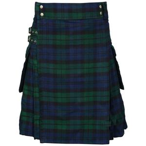 <strong>Men</strong> Scotland Kilt Traditional Plaid Pleated Bilateral Chain Gothic Punk Hip-hop Avant Garde Scottish <strong>Tartan</strong> <strong>Trousers</strong> Skirts - Product Image 2