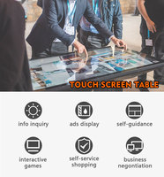 Prix d'usine Samidisplay Table à écran tactile multifonctionnelle intelligente 43 55 pouces Table interactive capacitive pour bureau de réunion
