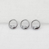 Anneaux de nez articulés en titane chirurgical ASTM F136 vintage avec zircon, pour piercing de narine, septum, cartilage, hélix, daith, tragus – Cadeau