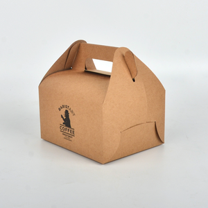 Tùy chỉnh dùng một lần Kraft lấy đi hộp giấy xử lý cho bánh sinh nhật bao bì cho Sushi đường khoai tây chiên UV lớp phủ bao gồm - Product Image 6