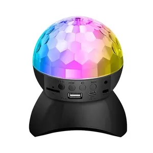 Altoparlante musicale Wireless luce da palcoscenico luci a sfera da discoteca a LED carica USB proiettore compatibile con BT luci notturne per KTV Party Wedding