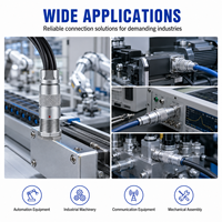 Custom Precision CNC Turned Metal Plug Connector for Industrial Equipment Electrical Systems and Mechanical Assembly