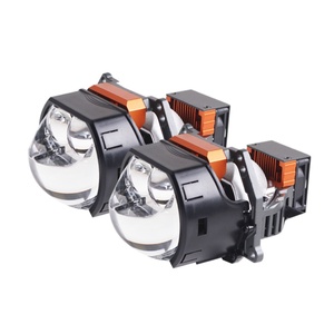 เลนส์ไฟหน้ารถยนต์แบบสี่เหลี่ยมสั้น SU7 Bi Led ดีไซน์ไฟสูงแบบคู่ 76w ไฟสูง 48w ไฟต่ำ ใช้ได้กับรถยนต์ทั่วไป - Product Image 1