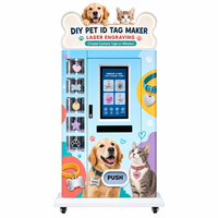 Máquina Expendedora Comercial de Etiquetas de Identificación para Mascotas, Grabador Láser para Etiquetas de Nombre de Perros y Gatos, para Centros Comerciales y Tiendas de Mascotas