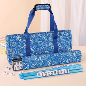 Ensemble complet de Mahjong américain avec tuiles, supports, indicateur de vent, jetons, portable pour les soirées de jeu en famille et les voyages - Product Image 5