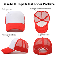 Gorra de camionero de espuma con logo personalizado, 5 paneles, parte trasera de malla, gorra lisa en blanco al por mayor para hombre, para exteriores