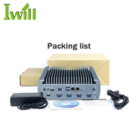Iwill mini pc industriel box ordinateur double gigabit ethernet linux pc industriel sans ventilateur pour application industrielle
