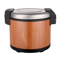 Baril chauffe-riz commercial de 25 litres pour restaurant, grand volume, conteneur thermique pour garder les aliments au chaud dans les buffets et les cantines