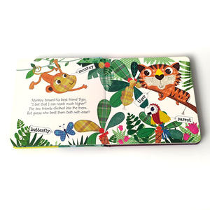 Productos de <span class=keywords><strong>precio</strong></span> barato de alta calidad a pedido, imagen de impresión personalizada, <span class=keywords><strong>libro</strong></span> de tablero de animales de dibujos animados para niños, <span class=keywords><strong>libro</strong></span> de cuentos educativos - Product Image 5