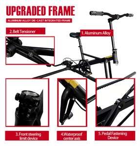 Vélo aquatique pliable léger intégré avec système de propulsion à pédales, cadre intégré résistant à la corrosion, idéal pour la mer - Product Image 3