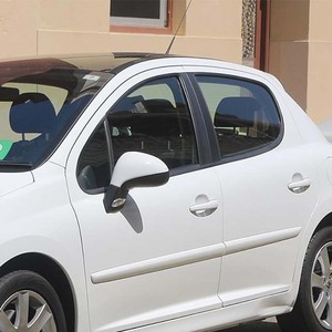 Déflecteurs <span class=keywords><strong>de</strong></span> <span class=keywords><strong>vent</strong></span> à profil bas fumés pour vitres <span class=keywords><strong>de</strong></span> Peugeot 205, 206, 207 (3 <span class=keywords><strong>et</strong></span> 5 portes) 1983-2014, 2 pièces, à installer dans le canal - Product Image 6