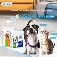 OEM AIMISIN Coussinets d'apprentissage jetables pour chiots et animaux de compagnie, haute absorption, contrôle des odeurs, vente en gros usine
