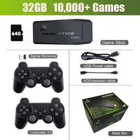 Console de jeux vidéo portable M8 4K avec manettes sans fil 2.4G, jeux classiques, double joueur pour PS1 Playstation