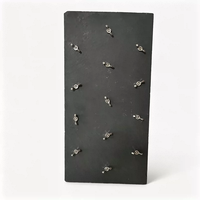 Planche d'escalade texturée pour reptiles en dalle de pierre avec poignées colorées pour la décoration d'habitats de lézards, accessoires pour terrariums de reptiles