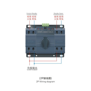 Interruptor de transferencia automática, fuente de alimentación Dual de tamaño Mini de <span class=keywords><strong>10A</strong></span> a 63A, grado CB, Color negro, 400V - Product Image 5