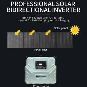 Di động năng lượng mặt trời Máy phát điện 5KW Trạm điện 5000 Wát năng lượng mặt trời Máy phát điện 6000 watt năng lượng mặt trời Máy phát điện - Product Image 4