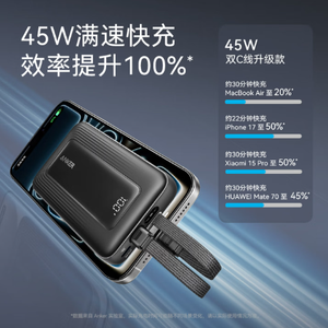 Anker Zolo Power Bank Pro 20000mAh 45W พาวเวอร์แบงค์พร้อมสายชาร์จคู่ในตัว หน้าจอ LED - Product Image 6