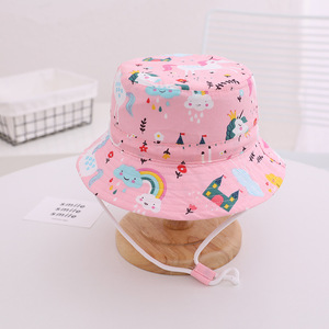 CHEER Kid Sombreros Ajustable Bebé Niños Sombrero para el sol Protección UV Verano Sombrilla sombrero de cubo para niños - Product Image 5