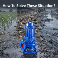 Pompe submersible robuste pour eaux usées et déchets organiques des usines de transformation alimentaire