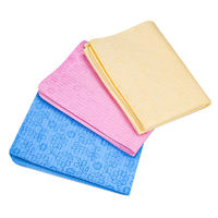 Chamois synthétiques Chiffon de nettoyage de voiture Chiffon en microfibre Double face Impression 3d Pva Chamois Serviette propre