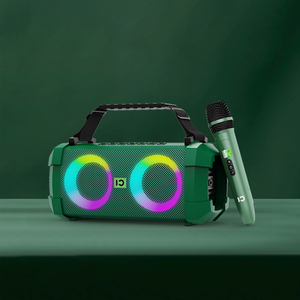 New Design Outdoor Portable 2.0 Dj 12 Inch Subwoofer Bluetooth Karaoke Party Box Speaker With Lights