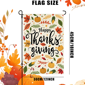 ธงสวนลายผ้ากระสอบสองด้าน ขนาด 30 x 45 ซม. สำหรับวันขอบคุณพระเจ้า พิมพ์ลายดิจิทัล ตกแต่งสวนในวันเทศกาล - Product Image 3