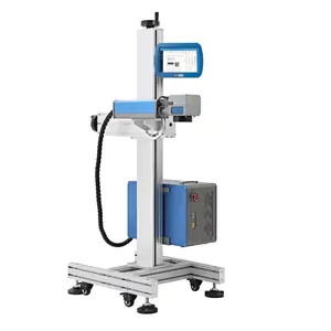 Jato a laser impressora jato de tinta on-line voando marcação a laser máquina de impressão filme plástico produção data