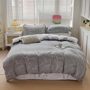 Microfibre imprimé plat pas cher drap de lit 100 Polyester plante branche imprimé 3D maison noël ensembles de literie <span class=keywords><strong>couette</strong></span> - Product Image 2