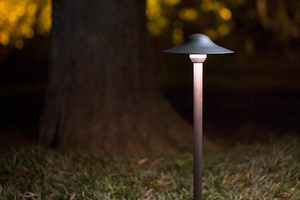 Basse tension 12V 7-1/2 "extérieur étanche remplaçable LED Module champignon couverture laiton paysage lumière chemin lumière jardin lumière - Product Image 5
