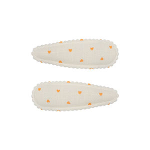 여아 자수 스냅 헤어핀 꽃 아기 머리핀 - Product Image 1