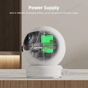 Ubox I-+ 4MP عدسة مزدوجة بزاوية عرض كاميرا بزاوية عرض واي فاي لاسلكية بطارية فيديو كاميرا منزلية ذكية خارجية WiFi IP أمان - Product Image 4