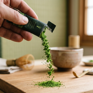 Sachets de Matcha en Stock Prêt à l'emploi – Poudre de Thé Vert en Sachet – Expédition Rapide – Personnalisation OEM – Marque Privée – Vente en Gros – Fournisseur d'Usine en Vrac - Product Image 1