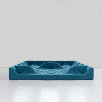 Ensemble de meubles de salon modulaires minimaliste, grand canapé en forme de dune de sable, pour appartement, hall d'hôtel, tatami pour enfants, pour usage domestique