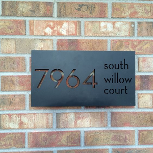 Autocollants modernes pour numéros de <span class=keywords><strong>maison</strong></span> Lowes, numéro en métal 2D à l'apparence flottante, numéro de <span class=keywords><strong>maison</strong></span> - Product Image 6
