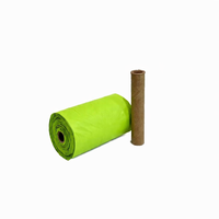 Sacs à déchets biodégradables en plastique recyclé, couleur unie, avec logo personnalisé, design durable, pour déchets d'animaux, sacs à excréments de chien, vente en gros
