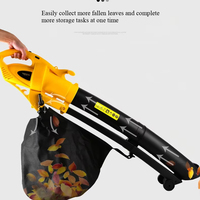 Souffleur d'air électrique pour feuilles, souffleur de feuilles de jardin haute puissance, séche-cheveux double fonction soufflage et aspiration
