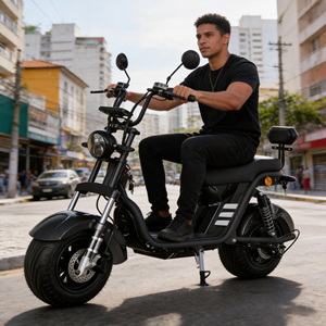 Motocicleta Eléctrica Resistente con Llantas Grandes y Reforzadas, Motor de Alta Potencia y Soporte Reforzado - Product Image 1