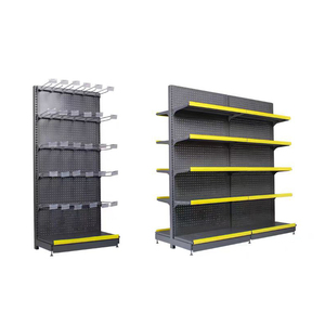 Supermercados China Conveniência Loja Equipamento Gôndola Prateleiras exibição supermercado <span class=keywords><strong>rack</strong></span> prateleiras preto - Product Image 2